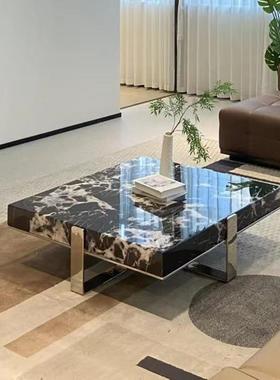 意式简大理石茶几客厅家极用大小户轻奢简约71643设师计款方茶几