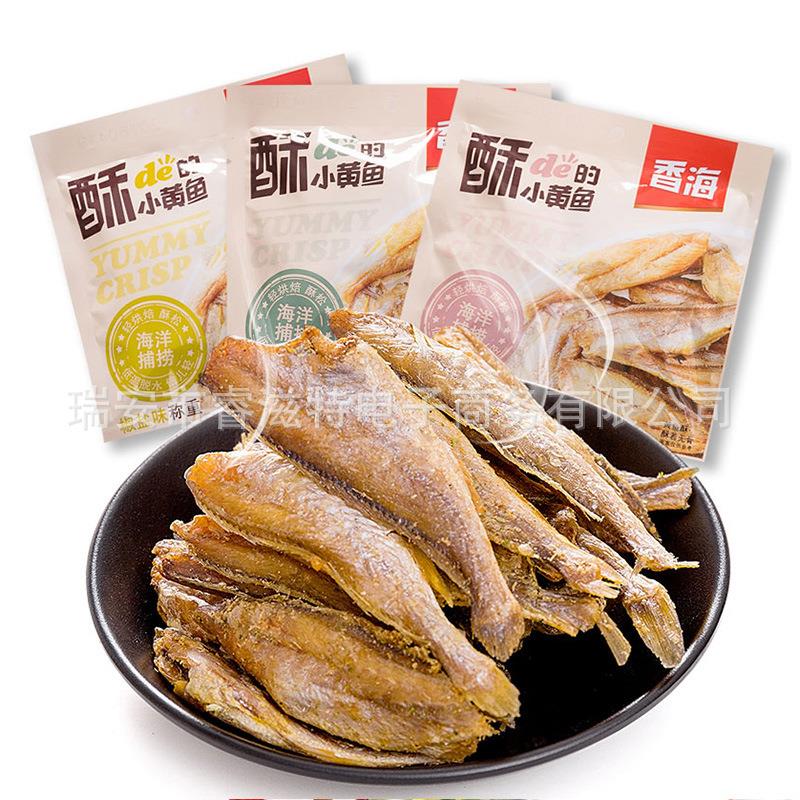 香海食品香海黄鱼酥带鱼酥酥的鱼独立小包装多种口味称重500克图片