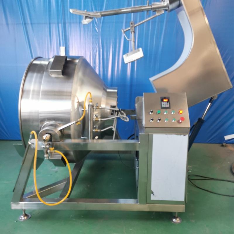 辣椒ITP酱行料星桃搅拌炒锅全自动制琥珀核仁炒设备熬糖色行星炒
