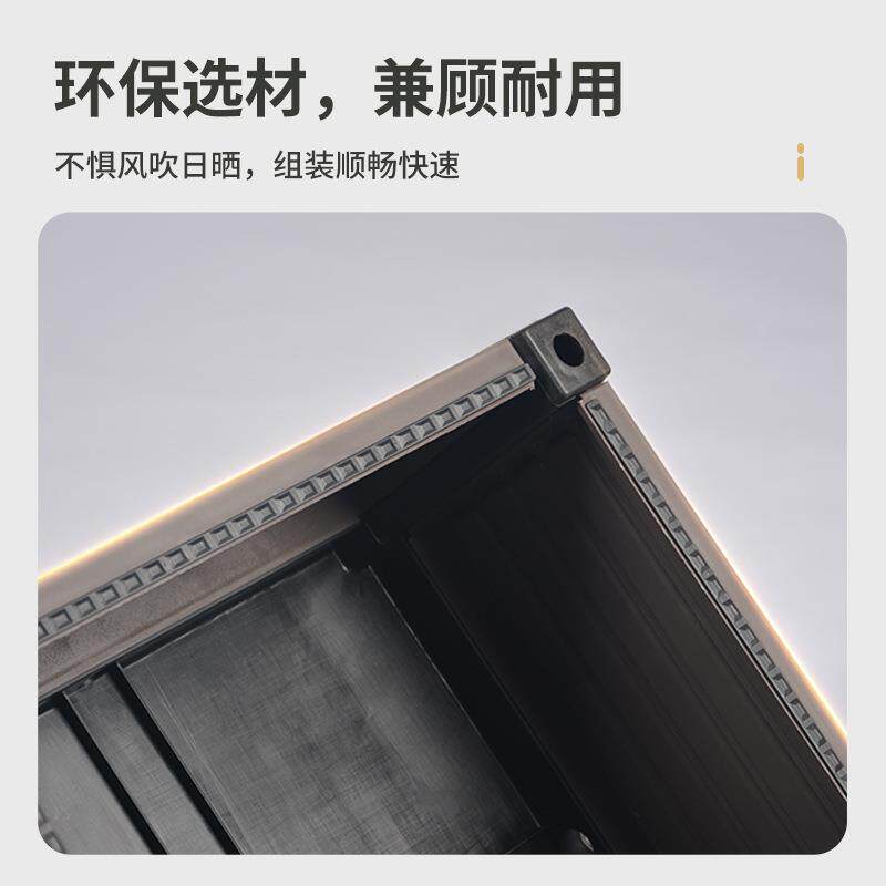 枝晓 尖顶种植箱套装 种菜支架杆菜架子植物丝瓜爬藤架带轮可移动