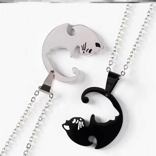 Necklace Simple Friendship Gift Couple Jewelry necklace 项链