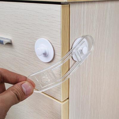 Clear Out Drawer Latch Baby Proof Cabinet Door Catch Refrige