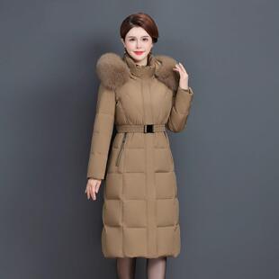 梵薇兰妈妈羽绒服女减龄2025冬季新款中老年加厚过膝长款羽绒衣