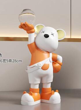 直销新款轻奢暴力熊小摆件客厅玄关桌面酒柜电视柜装饰品家居乔迁