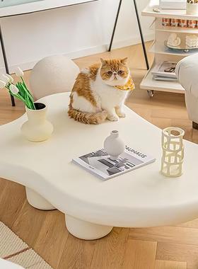 my云朵式茶几家用客轻奢异形桌小户型法DYJ简厅约现代黑色茶桌