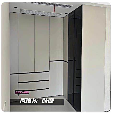 pet肤感高光铝合金衣柜门厨房柜门定制18厘蜂窝板自装橱柜门订做