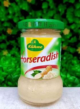 140g德国进口冠利牌辣根汁姜丝酱Sauce调味酱Kiihne Horseradish