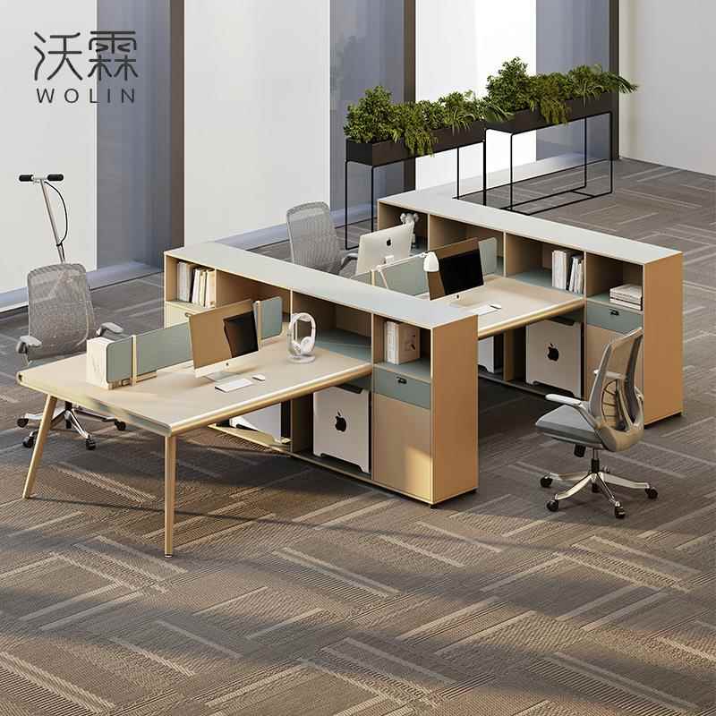 职员办公椅桌组z-1合简现约代人位办公三桌子办公室财务室屏风办
