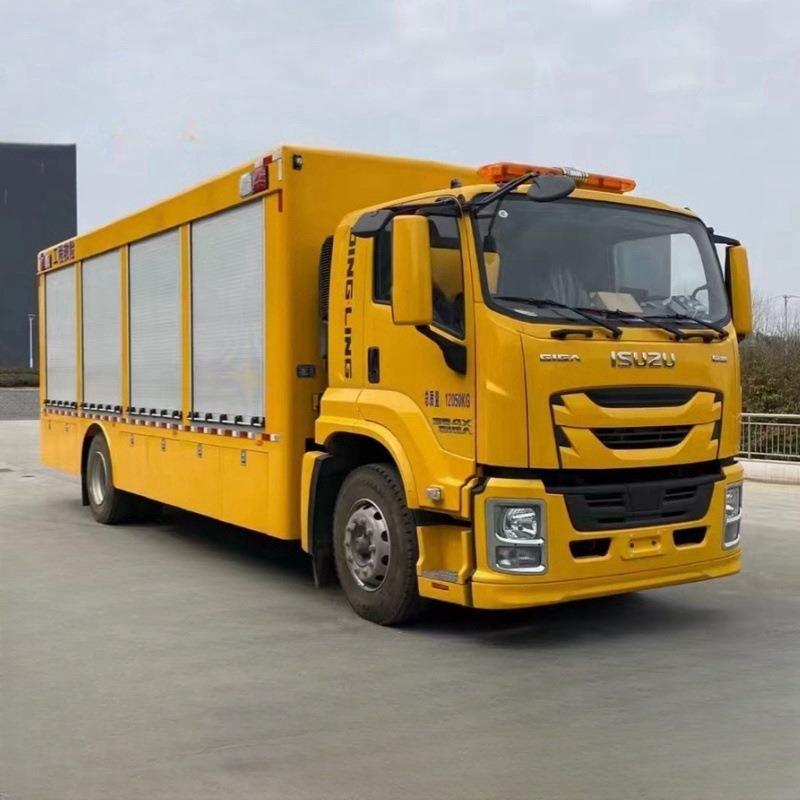 东风多利卡国六小型救险车 50kw发电机组潜水泵防汛排水水泵车