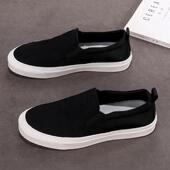 男透气懒人乐福鞋 一脚蹬帆布鞋 Tsmr〗好脚感会说话 〖MessContiy