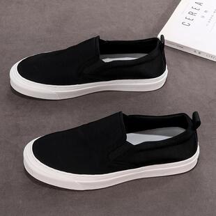 男透气懒人乐福鞋 一脚蹬帆布鞋 Tsmr〗好脚感会说话 〖MessContiy