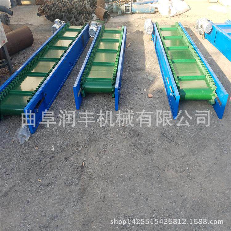 快递装卸移动PVC输送机袋装粮食运输机20米电动升降胶带传送机