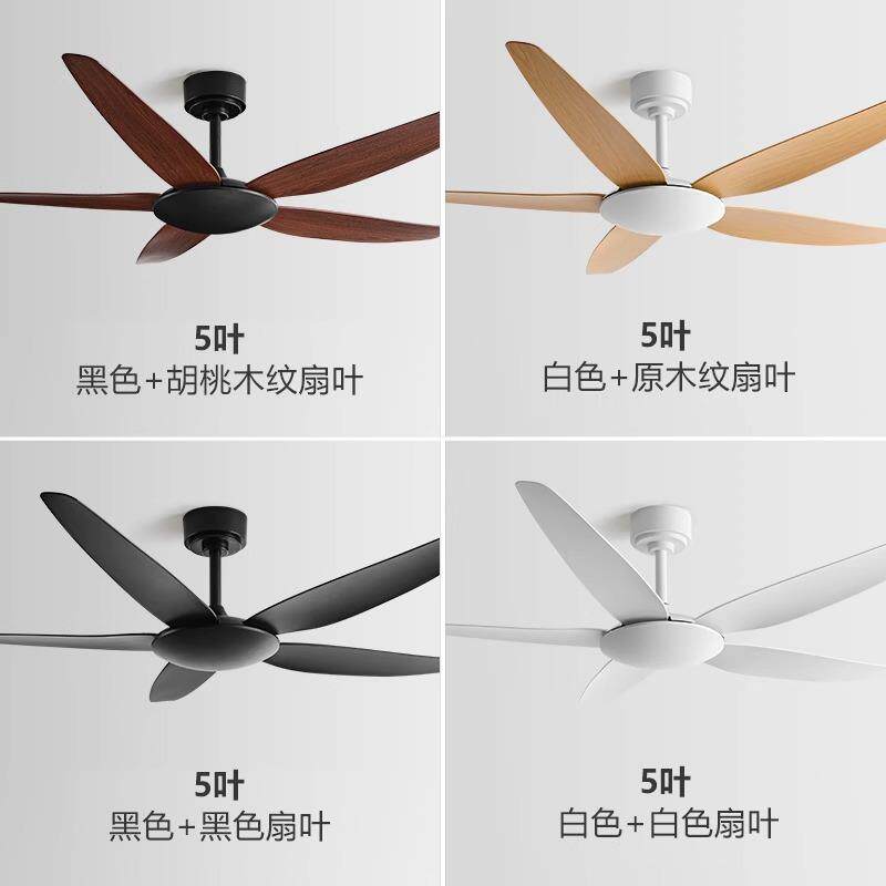 无81家用餐厅大风力电扇复静音古工业风扇商用客厅变频电灯风扇吊