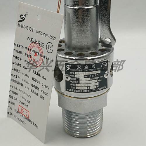 宁波甬安安全阀 YAI1A0.30/15 20 25 0.28 YA28X6T高压灭菌锅