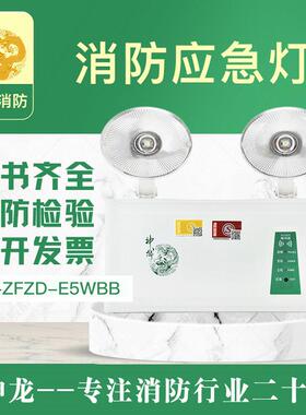 神龙消防双头应急灯LK-ZFZD-E3W-A20 3C认证LED商用家用双头应急