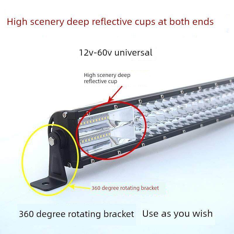 汽车卡车Led聚光灯条灯聚光灯中网条灯12V 24V超亮亮越野车车顶改