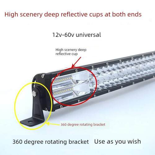 汽车卡车Led聚光灯条灯聚光灯中网条灯12V 24V超亮亮越野车车顶改