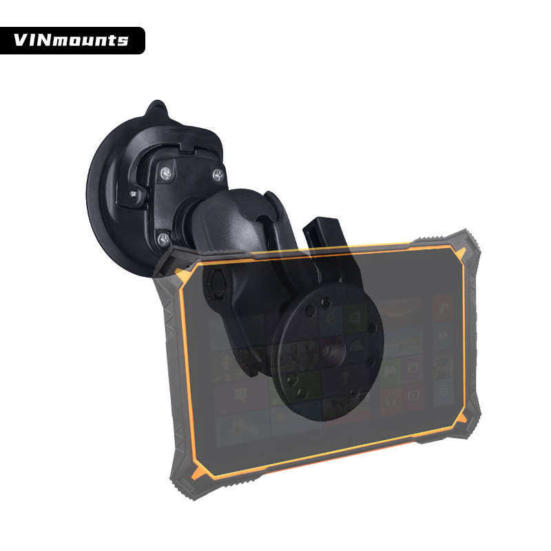 工业产线三防平板吸盘支架无损安装大吸力AMPS孔位农机导航支架