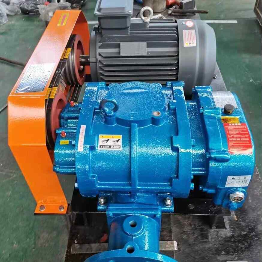 100双油箱4千瓦纯铜国标电机污水处理水产养殖增氧泵三叶罗茨风机