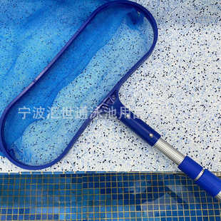 泳池清洁工具套装 普通深网配伸缩杆打捞垃圾 伸缩过滤网清洁网