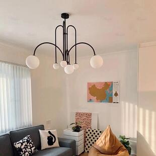 全铜线条魔豆QY579气吊灯设计师款 简约艺术灯餐吊厅主卧室现代大