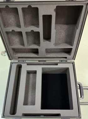 黑色ODN拉杆展示箱铝合金边框EVA内衬松紧装置