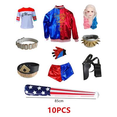 Halloween Adult Harley Quinn Cosplay Costume Quinn Squad Har