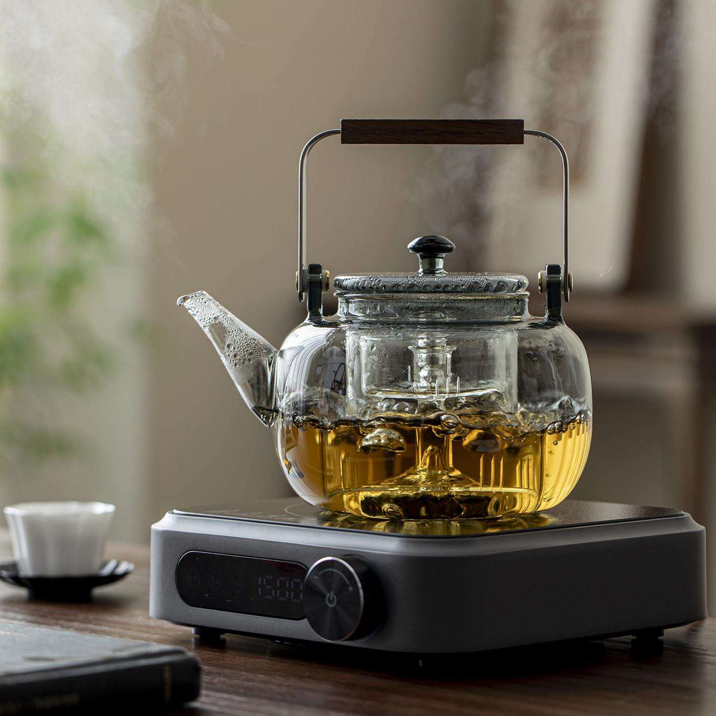 高硼硅玻璃茶壶电陶炉套装透明提梁壶泡茶壶家用烧水壶茶具煮茶器
