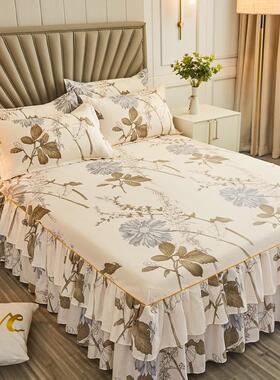 保护套三件套床床单套床版裙韩防尘式单件笠棉防滑床罩罩床