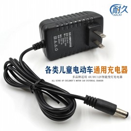 儿童电动车充电器6v12v童车摩托车，四轮车遥控汽车玩具车电源通用