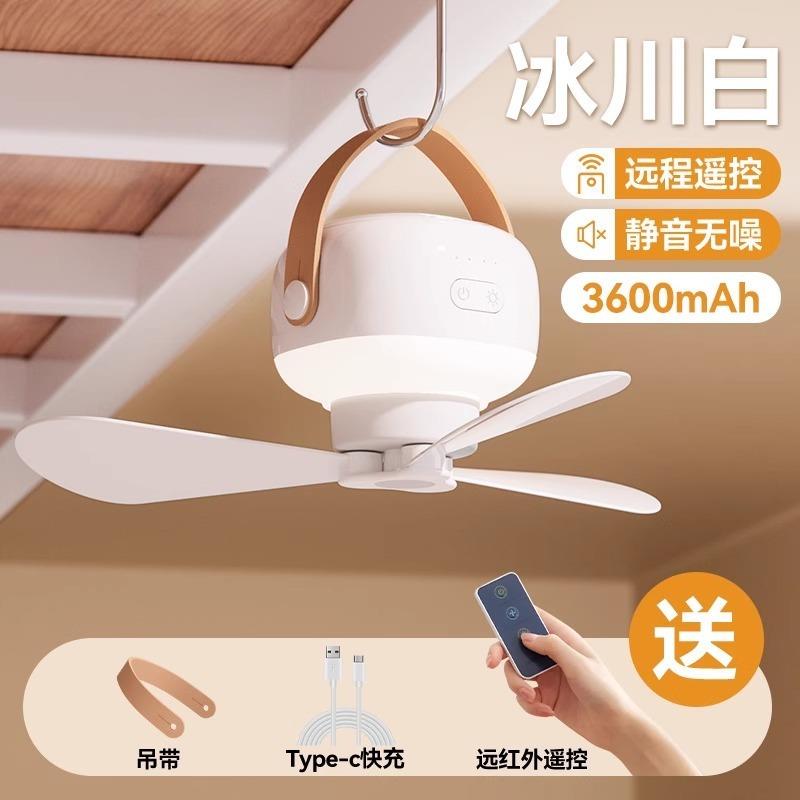 小吊扇床上宿舍电风220扇usb充电营家户外用露型便携学小生厕所厂