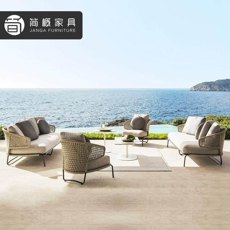户外藤编沙发躺床套装别墅庭院露桌沙椅三件套酒店台民445天俗阳,住宅家具,户外沙发,淘宝优惠券,粉丝福利购,淘宝优惠卷