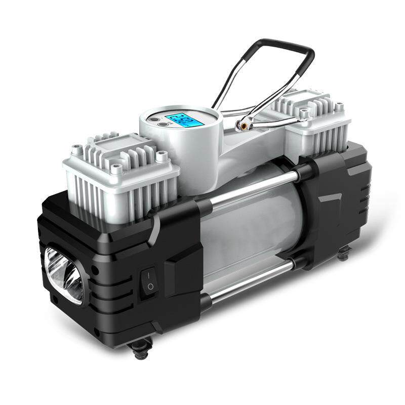 车载充气泵12v双缸德国多功能汽车用小轿车轮胎高压便携式打气泵