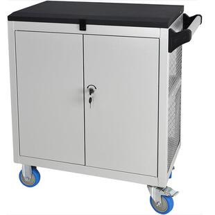 格林斯网式移动工具车G-200AG-200B双开门手推零件存放工具车