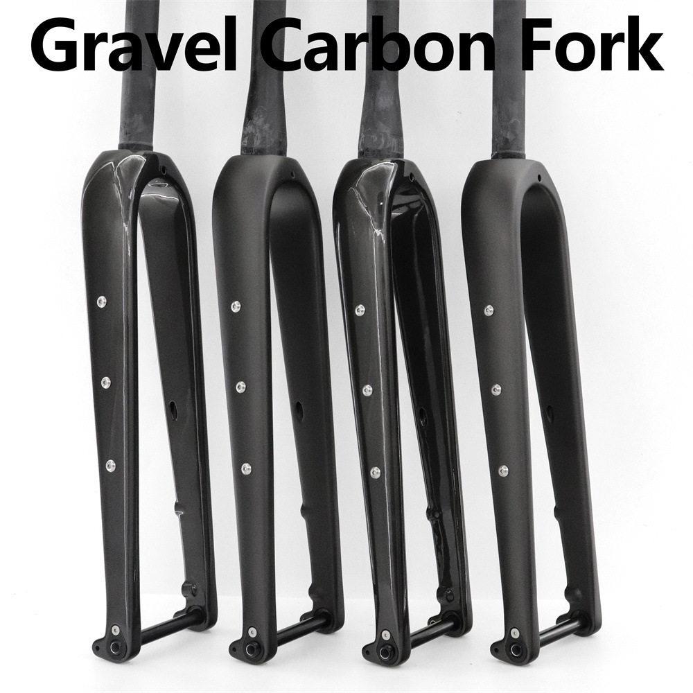碳纤维公路越野自行车前叉Gravel前叉700C哑光桶轴开档100mm
