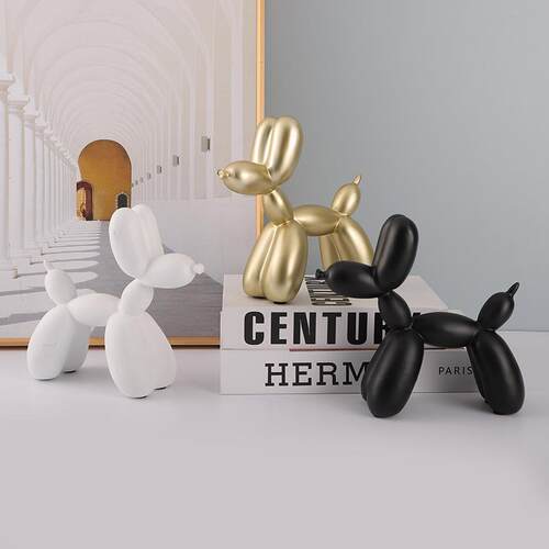 客厅装饰品摆件现代简约气球狗家居玄关电视柜酒柜书柜桌面装饰树
