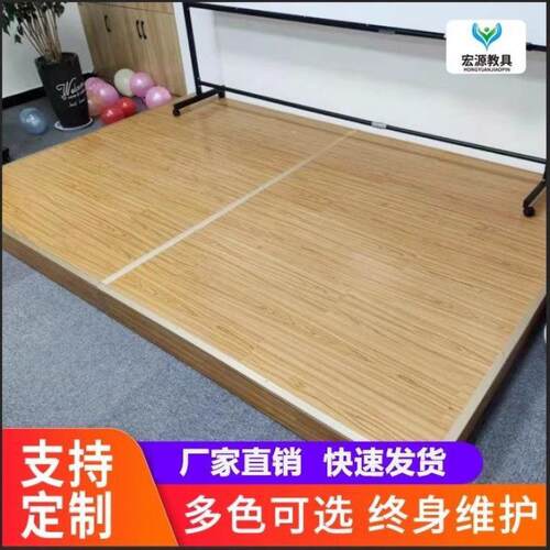 教室地台站台学教学讲台钢成木品动可移演讲台木质其他/oth校圆角