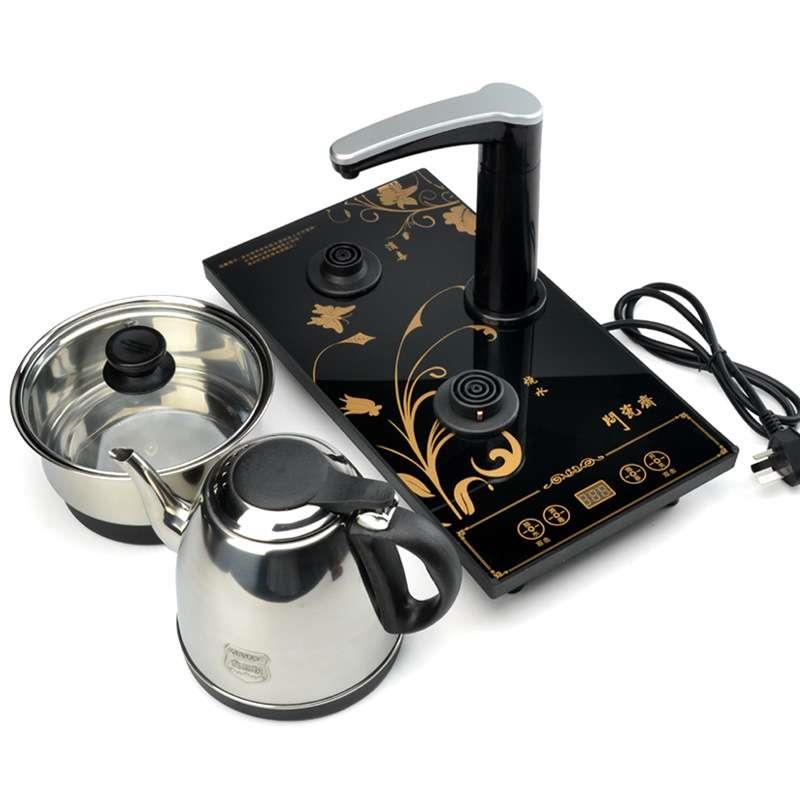 全自动茶具烧水壶套装泡茶具茶台一体电磁炉专用抽水茶壶嵌入家用