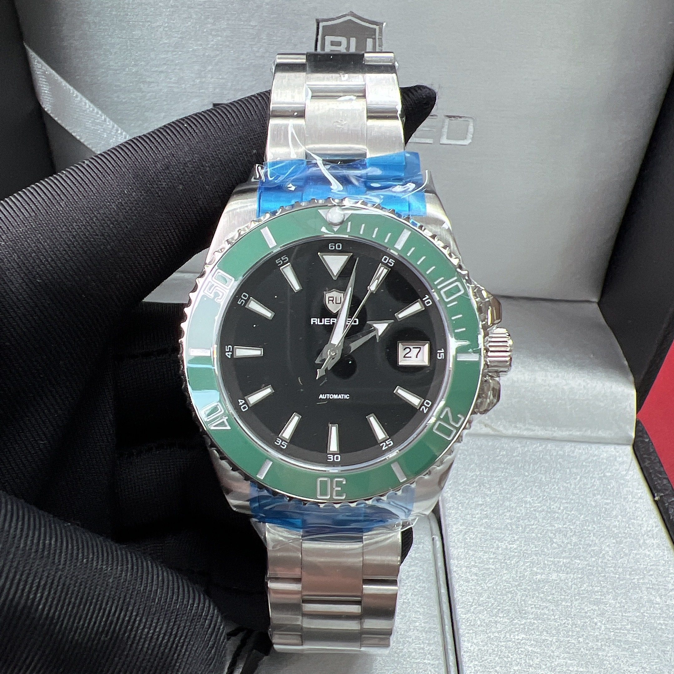 一口价99新盒证未使用希斯德RUERISED时尚精钢机械手表男表,手表,国产腕表,淘宝优惠券,粉丝福利购,淘宝优惠卷