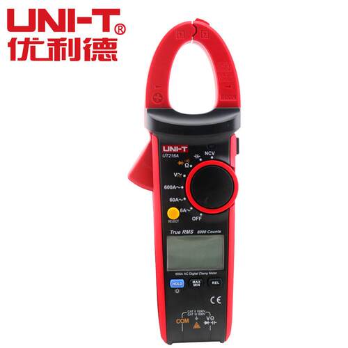 UNI-T/优利德 UT216A真有效值数字钳形表 600A自动量程电流表