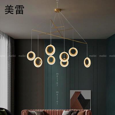 全铜时简约现代客厅MLD-D008灯创吊意个性尚样板间吧台灯餐厅卧室
