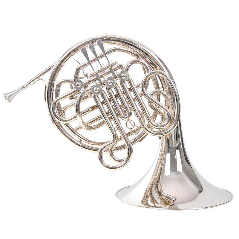 正品正品原装TAA双排一体圆号器法国号镀镍 降B调乐转F初 学N考级