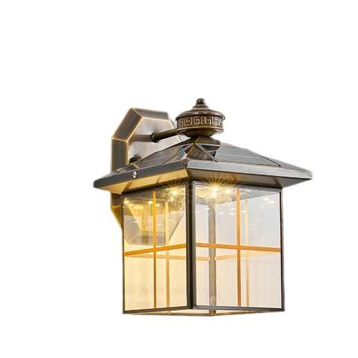 室外户外灯大门口太阳能全防水壁灯庭院阳台壁灯壁灯院子露台铜