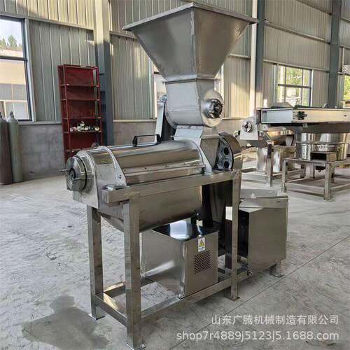 梅子黄桃大型榨汁机不锈钢水果螺旋果汁机苹果梨子桃粉碎榨汁机