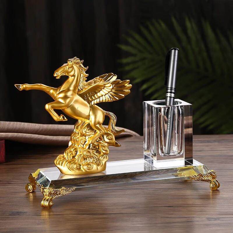 办公室书房桌面笔筒轻奢摆件高档装饰品送朋友老礼