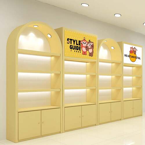 化妆品烤漆展示柜美容院理发美甲店货架子简约烤漆护肤品样品展柜