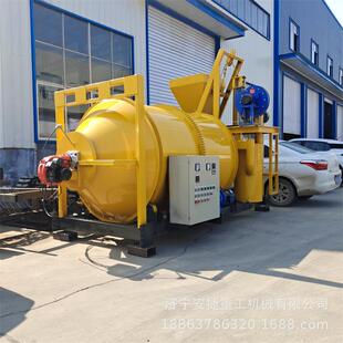 路面切割缝沥青拌合机吉林庭院铺设沥青搅拌罐3方双罐体拌合机