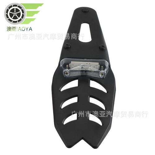 新款直销摩托车后挡泥板尾灯 越野摩托车改装LED刹车尾灯 缕空M形