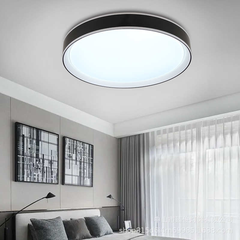 卧室灯LED吸顶灯简约现代超薄大气客厅圆形书房阳台玄关过道灯具