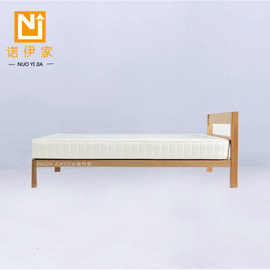 纯实木橡木床环保1.8米1.5米现代简约卧室家具北欧日式双人床